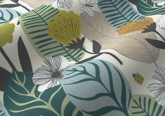 Blooma, Spruce - Twist&Fit Roman Blind - Image 4